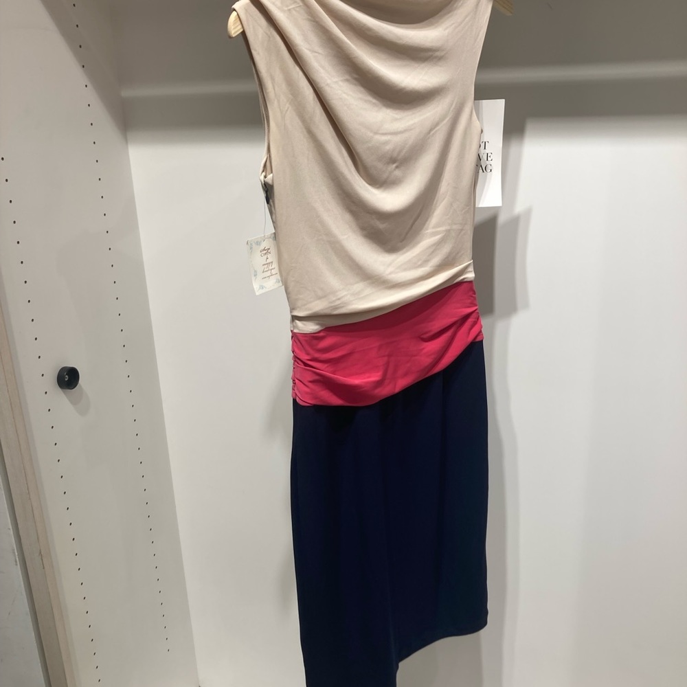 Color blocking dress